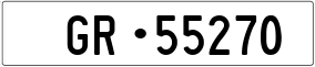 Truck License Plate